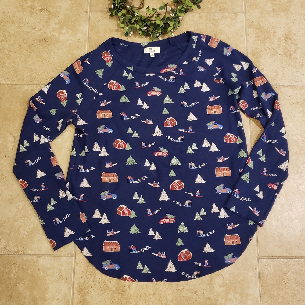 TRUE CRAFT Women's Thermal Waffle Shirt - Size M